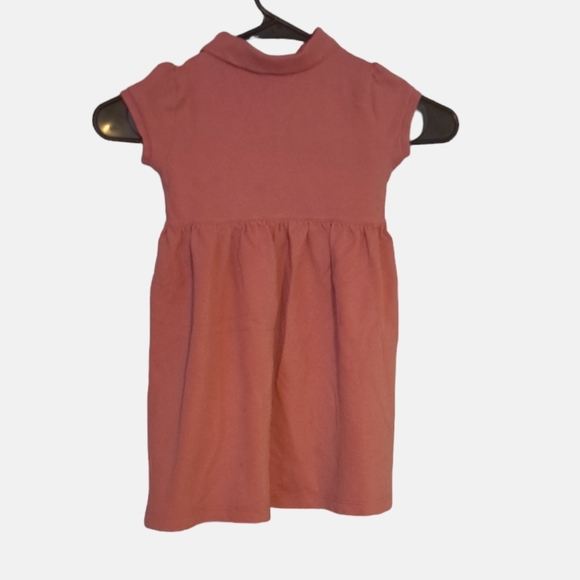 Ralph Lauren collared dress pink with buttons girls 4t - Picture 2 of 4